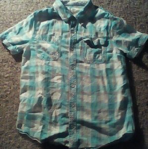 Blue button down shirt